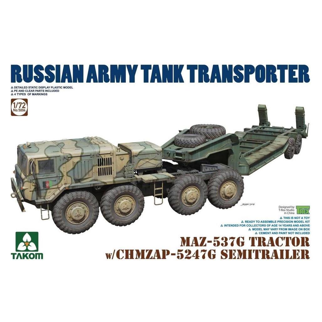 Takom MAZ-537G Tractor w/CHMZAP-5247G SEMITRRAILER (TAK5004)