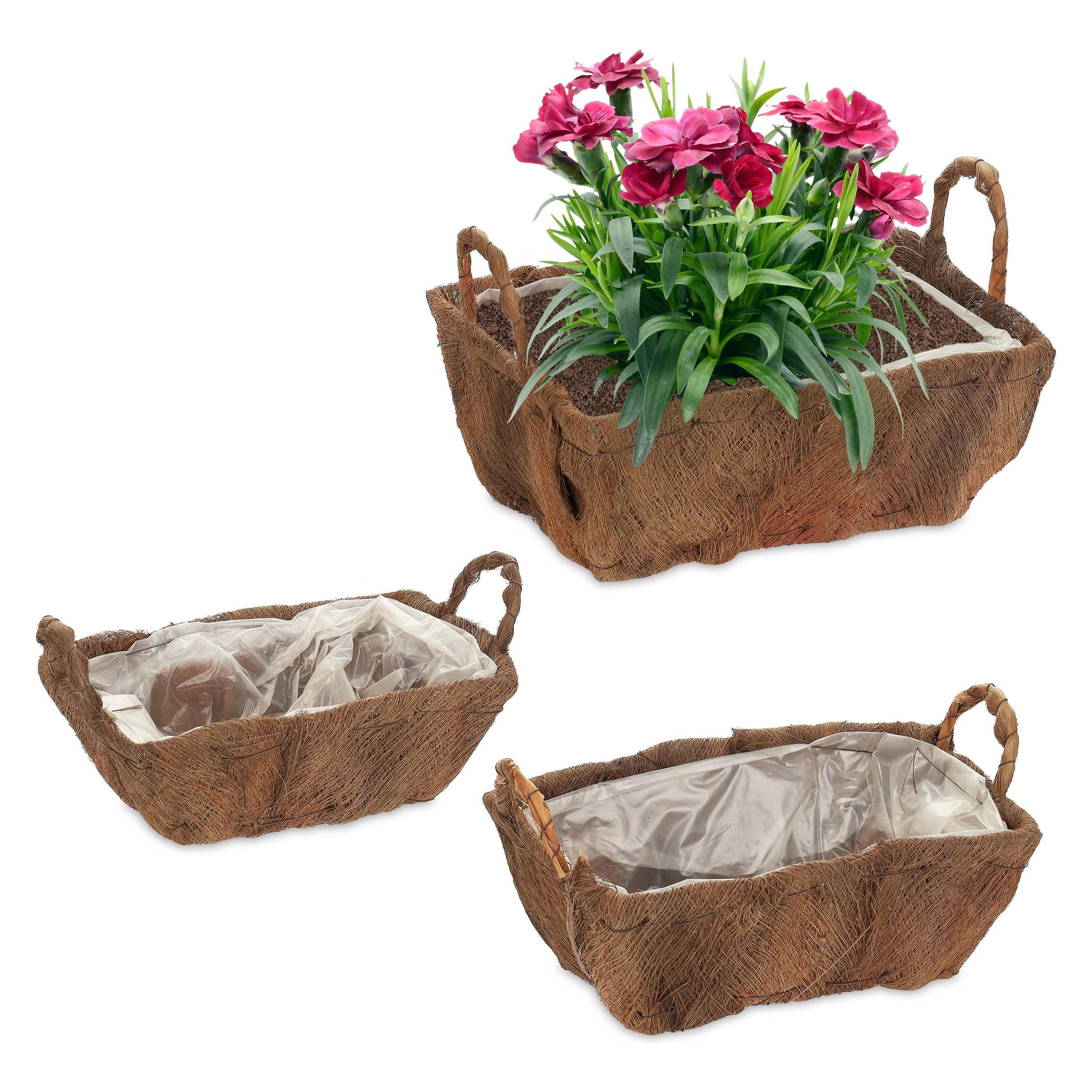 Relaxdays Blumenkasten (24 x 30.50 x 19 cm) (4052025425845)