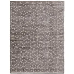 benuta Basic Kurzflor Teppich Daisy Grau 140x200 cm - Moderner Kurzflor-Teppich für Wohnzimmer