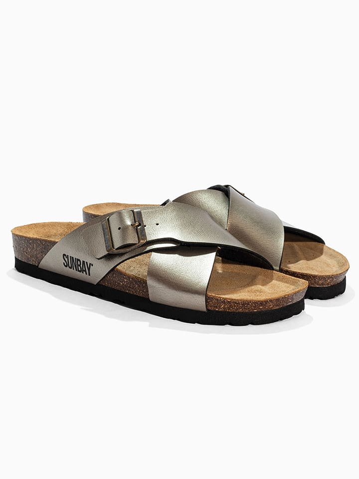 Sunbay Pantoletten "Iris" in Gold - 42