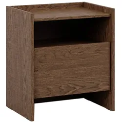 NACHTTISCH Japandi Dunkles Holz