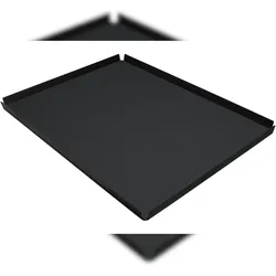 Stil Casa Stil Haus, Set 6 Tabletts pro Hotelzimmer, Innenraum aus Polyurethan gepaart, 51,5x39,5 cm, schwarze Farbe.