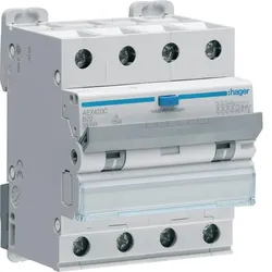 Hager FI-LS 4P 10kA B-20A 100mA A