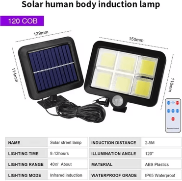 Inspire Essentials BrightGuard Solar Motion Sensor Wall Light With Split Panel c 2pcs