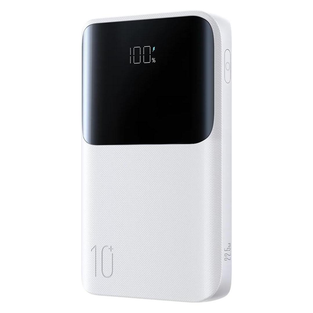 Joyroom JR-QP191 Star Series Mini 22.5W Digital Display Fast Charging Power Bank 10000mAh - White (10000 mAh, 22.50 W, 38.50 Wh) (JR-QP191 Mini)