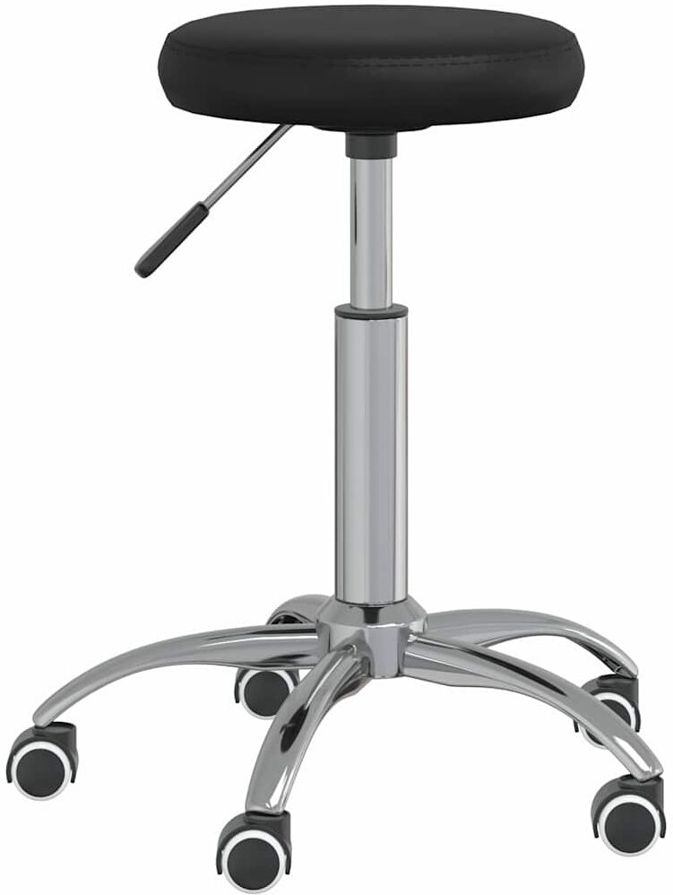 vidaXL Tabouret de massage Similicuir Noir