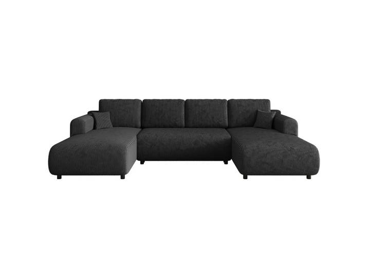 Xora Wohnlandschaft, Anthrazit, 4-Sitzer, Füllung: Schaumstoffflocken,Schaumstoffflocken, U-Form, 360x200 cm, Wohnzimmer, Sofas & Couches, Wohnlandschaften, Wohnlandschaft U-Form
