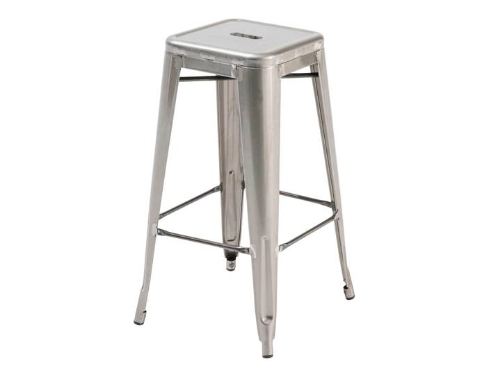 Oviala - Tabouret de bar extérieur en métal mat