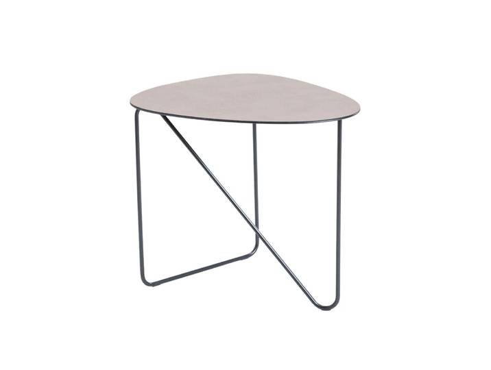 LIND DNA Curve Couchtisch Leder warm grey, bull, m