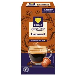 EDEKA Herzstücke Kaffeekapseln »Caramel« 10 Stück braun