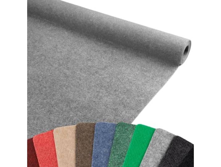 Primaflor Messeteppich Rips Malta 200x1200 cm Grau