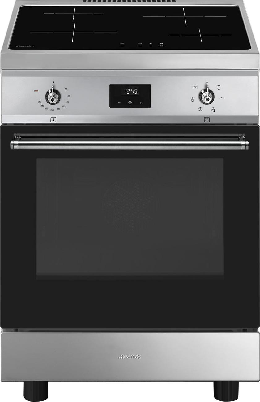 Smeg Concert C6IMXT2 Küchenherd Freistehender Herd Elektro Zonen-Induktionskochfeld Edelstahl A