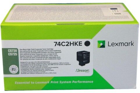 Lexmark 74C2HKE High Yield Corporate Toner Cartridge for CS725 / CX725 - Black