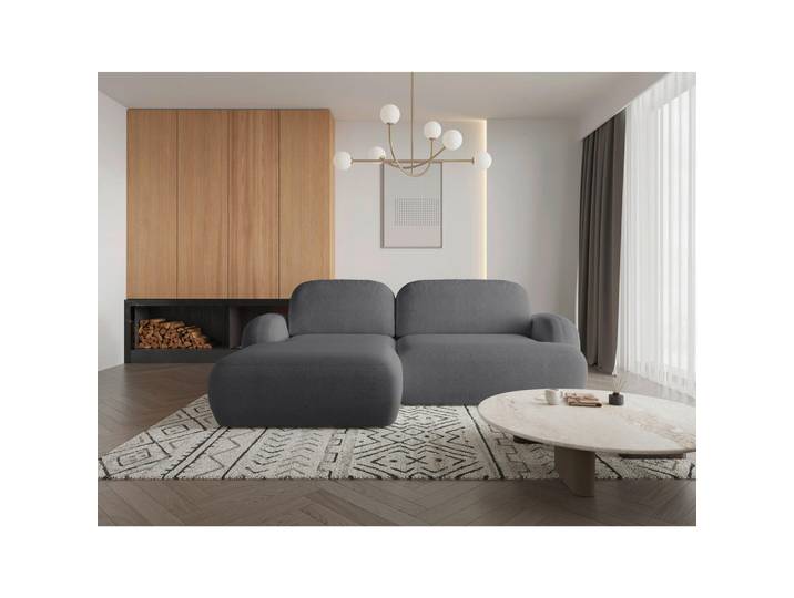 Mid.you Ecksofa Sevilla Plus, Dunkelgrau, Kunststoff, 3-Sitzer, Füllung: Schaumstoff, links montierbar, rechts montierbar, 275x175 cm, Wohnzimmer, Sofas & Couches, Wohnlandschaften