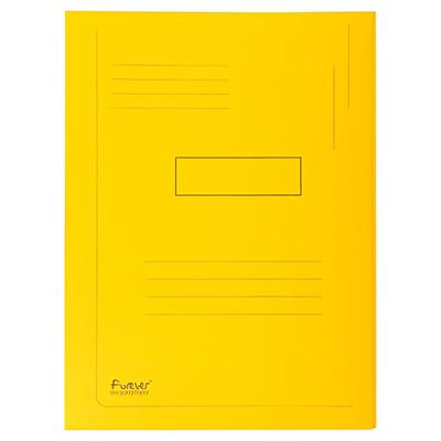 Exacompta 50er Packung Aktenmappen mit Beschriftungsfeld und 2 Klappen aus Recycling Karton 290g Forever,24x32cm