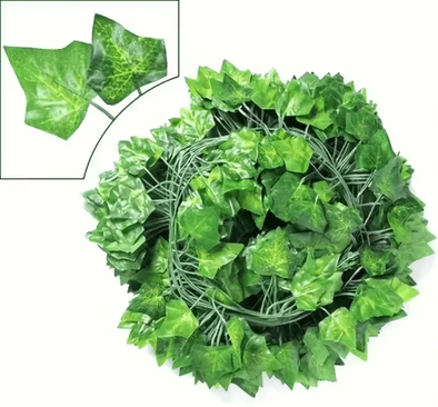 Inspire Picks EverGreen Artificial Ivy Garland Realistic Hanging Vine Decor For Home & Events sweet Potato 4m (2 String)