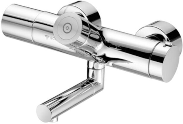 Schell Vitus Wand-Waschtisch-Thermostat 002080699 210 mm, Batteriebetrieb, Mischwasser, verchromt
