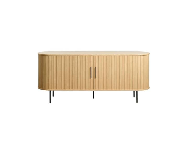 Kommode Gativel Lamellen 180 cm natürliche Eiche