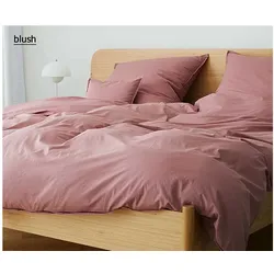Elegante Bettwäsche Crisp - 135x200 cm + 80x80 cm	blush