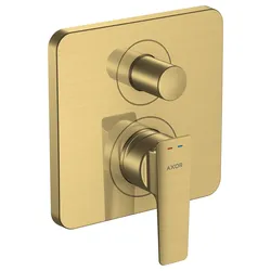 hansgrohe AXOR Citterio E Einhebel-Wannenmischer Unterputz, Sicherungskombination, 36457950, Farbe: Brushed Brass
