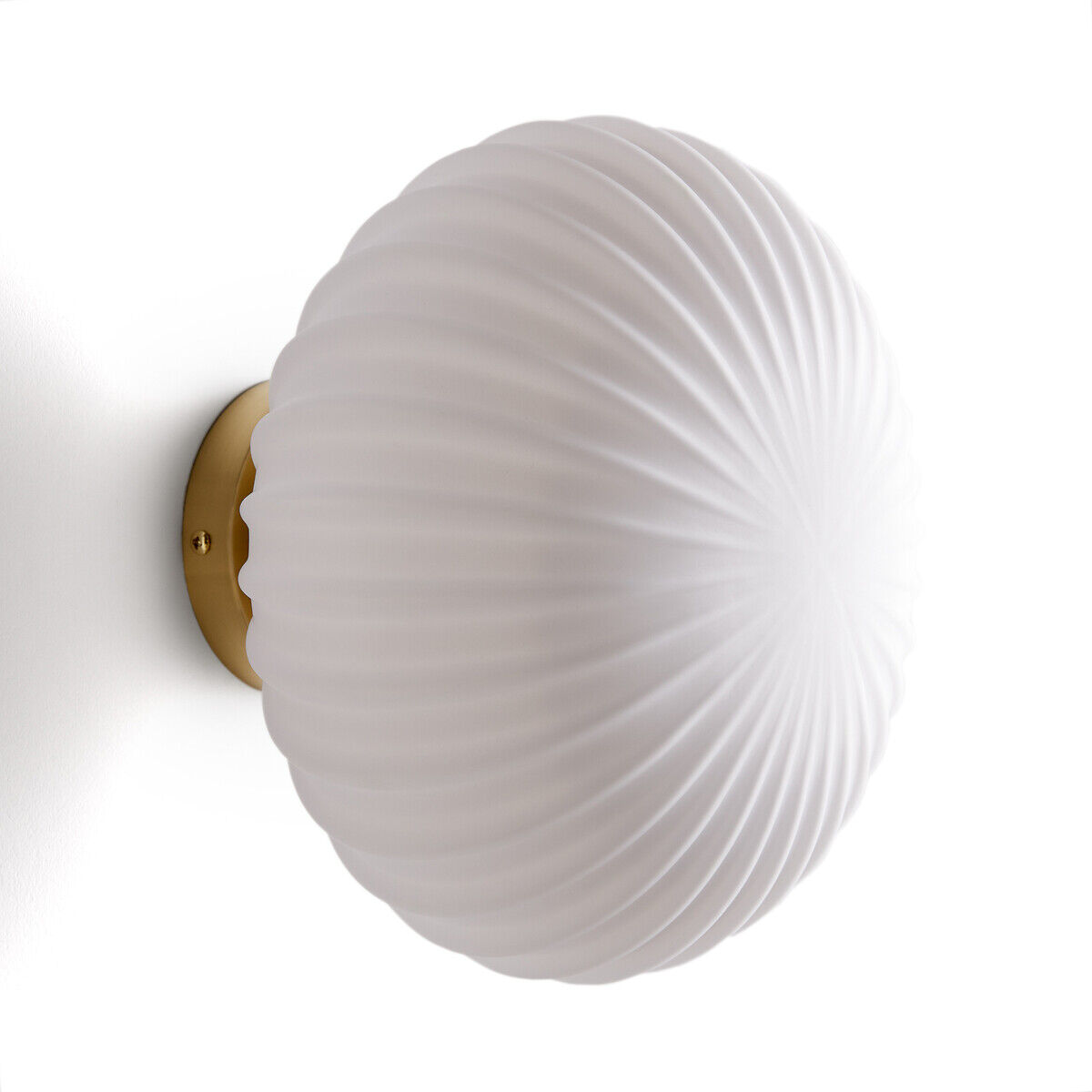 LA REDOUTE INTERIEURS Plafonnier ou applique, en laiton et verre opaline, AMIA