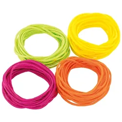 Paracord-Mix, neon, 2 mm Ø, 4x 3 m