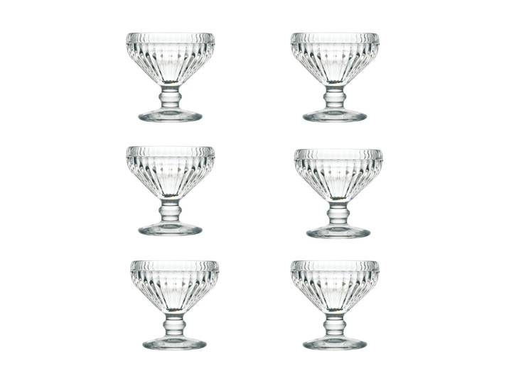 La Rochère Bol à dessert Canarie 13 cl, lot de 6 Transparent