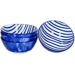 4er Set Schale 14cm Streifen Seaside - Ritzenhoff 270259