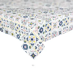 Excelsa Tischdecke Vietri Color Baumwolle 180x140x0,1 cm Bunt