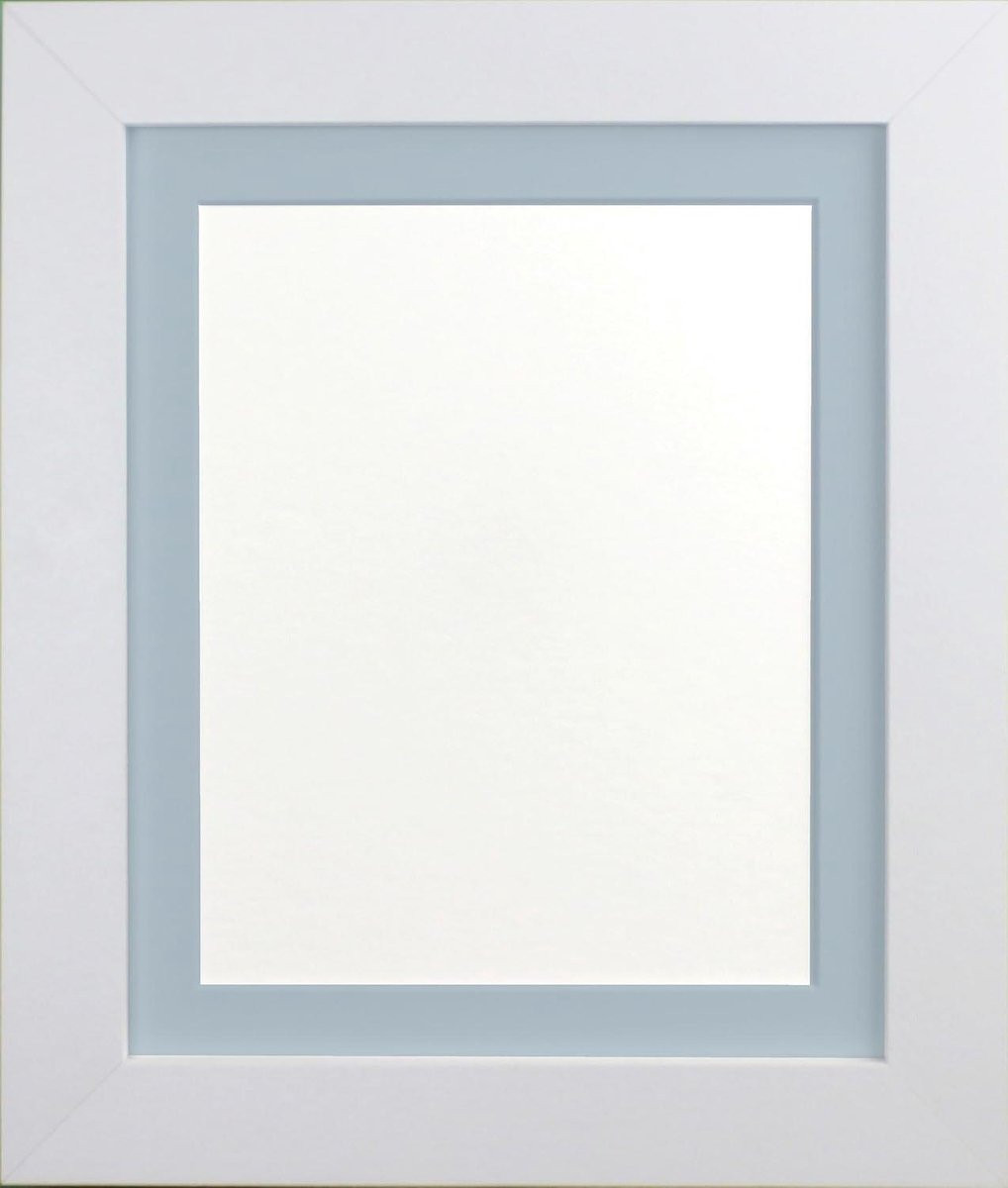 Witte Fotolijst met passe-partout voor A4 - Muurdecoratie