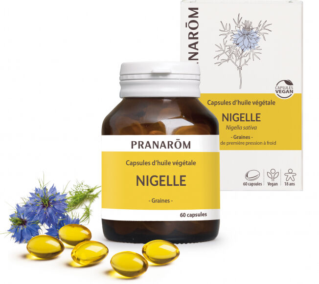 Pranarom Huiles Végétales Nigelle Bio 60 Capsules