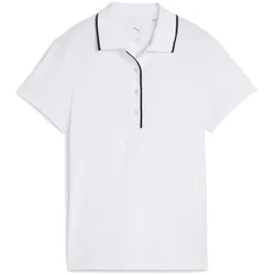 PUMA Cloudspun Bridges Poloshirt Damen 01 - white glow M