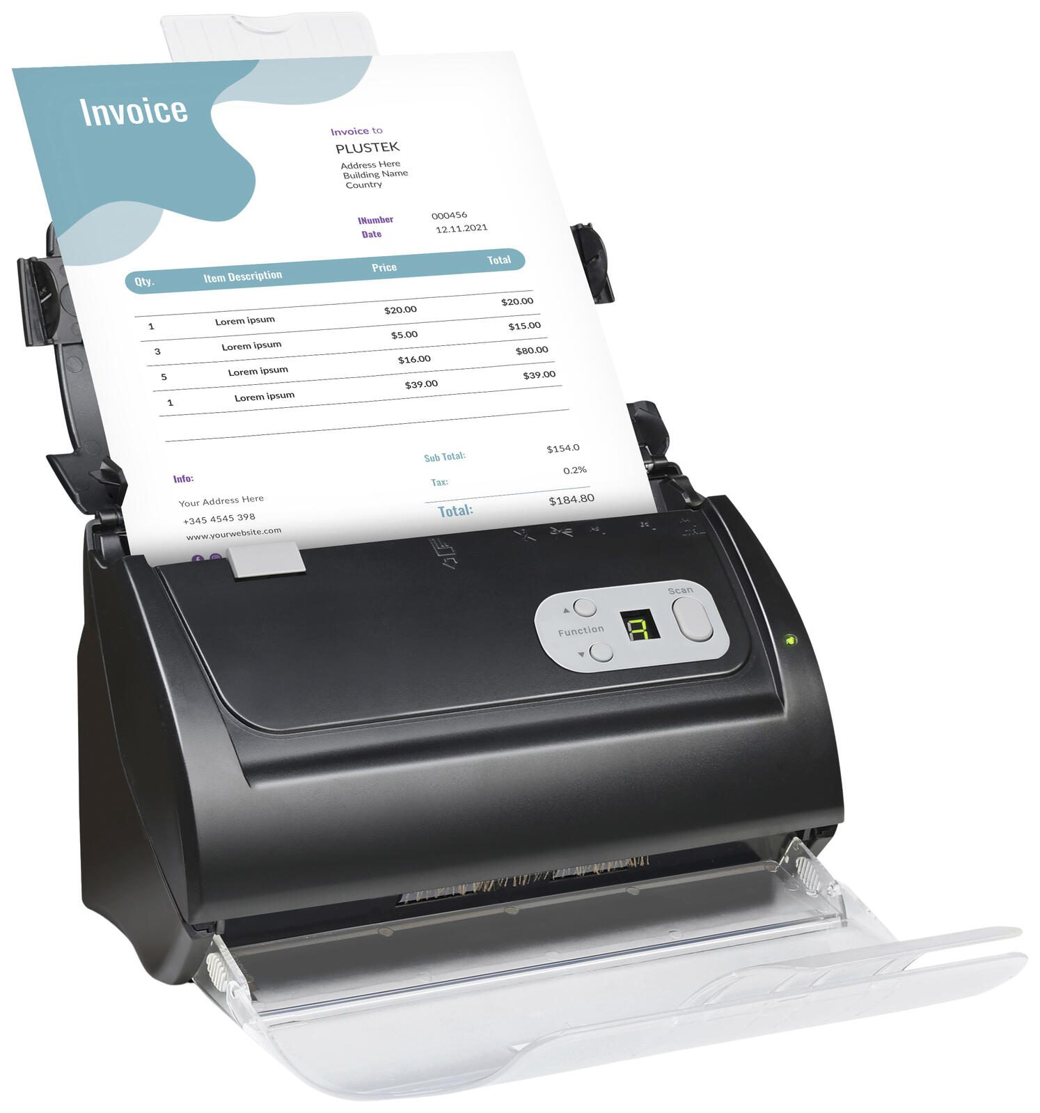 plustek SmartOffice PS288 Plus Dokumentenscanner 327
