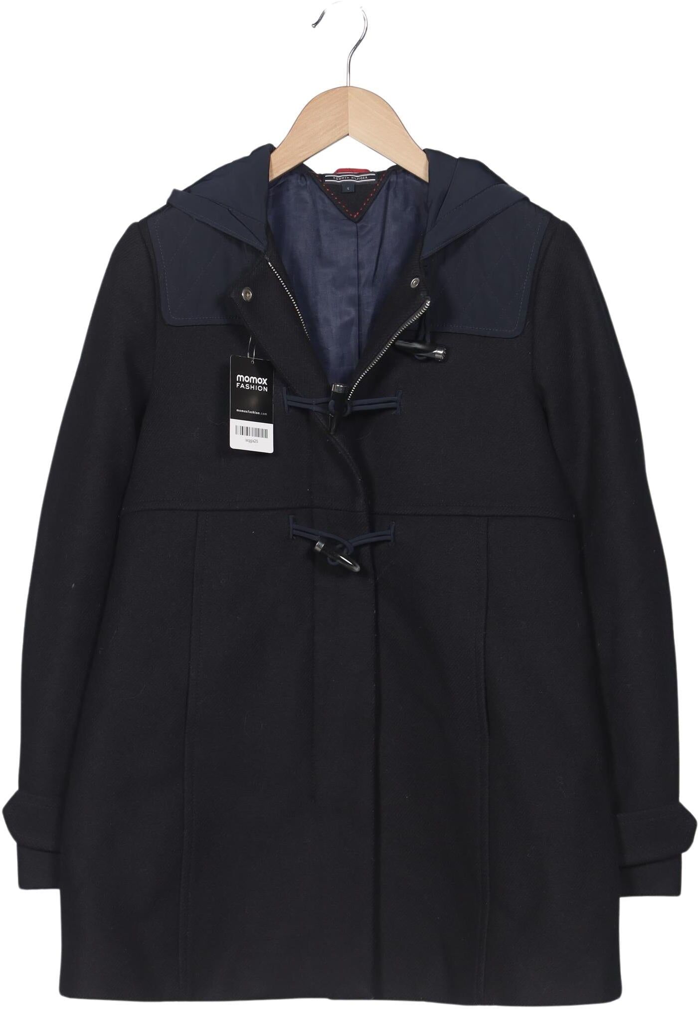 Tommy Hilfiger Damen Mantel, Marineblau, Gr. S, Baumwolle - Second Hand