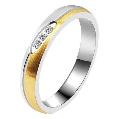 Partnerring AKZENT "Tempting Sweet, langlebig" Gr. 52, weiß, Fingerringe, Damen, 52, Edelstahl