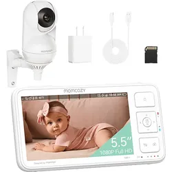 MOMCOZY BM014-WH94BA-A, 5.5 Zoll Video-Babyphone