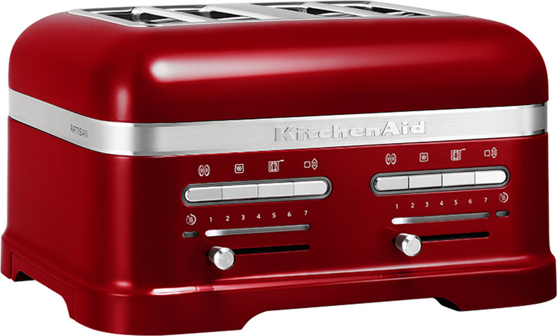 KitchenAid 5KMT4205ECA, 4 Scheibe(n), Rot, Metall, Tasten, Niveau, 2500 W, 220-240 V
