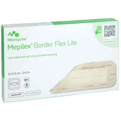 MEPILEX Border Flex Lite Schaumverband 5x12,5 cm