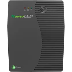 Elsist NEMOLED 80 Unterbrechungsfreie Stromversorgung 800VA 360W LED USV Schwarz Line Interactive 2 (800 VA, 360 W), USV