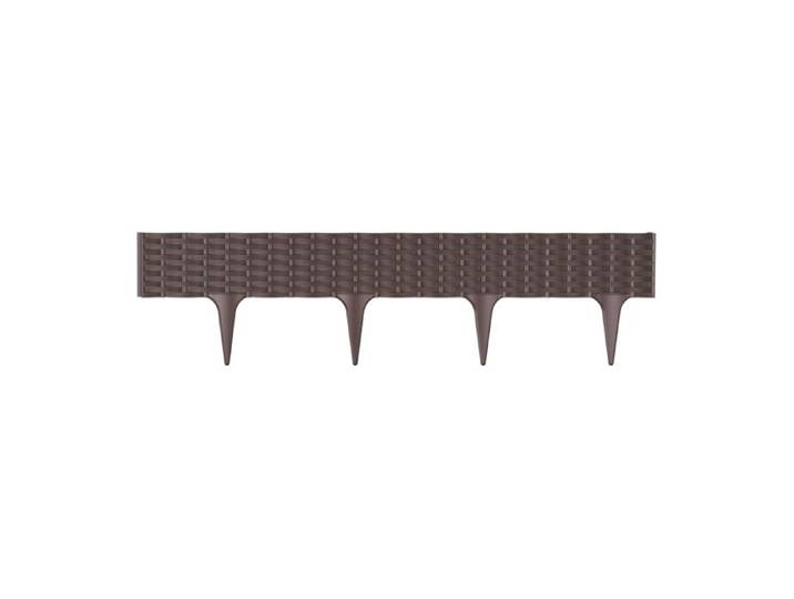 Rasenkanten-Elemente in Rattan-Optik, 5er Set