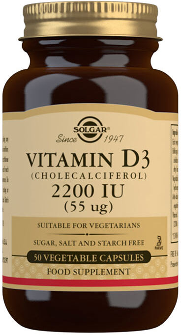 Solgar Vitamin D3 (Cholecalciferol) 2200 IU 55 µg)