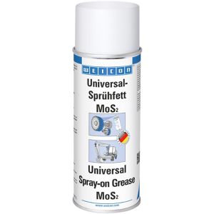 WEICON Mehrzweckfett Universal-Sprühfett mit MoS2, Spray, haftstarke Langzeitschmierung, 400ml