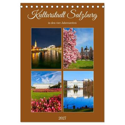 Kulturstadt Salzburg (Tischkalender 2027 DIN A5 hoch), CALVENDO Monatskalender