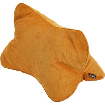 Dekokissen DONE. "DUNE", orange (gold, cord), B:27cm H:27cm L:43cm, Kunstfaser, Polyester, Dekokissen_Sitzkissen_Kissenhüllen, Weicher Feinkord-Stoff