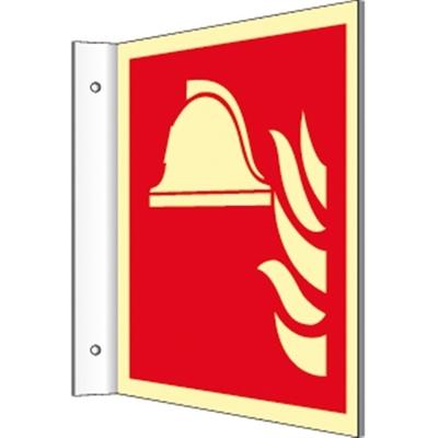 Fahnenschild Mittel und Geräte... ISO 7010, Kunststoff, nachl.,160-mcd,200x200mm