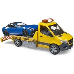 BRUDER - MB Sprinter Autotransporter mit Light & Sound Modul und BRUDER Roadster 02675