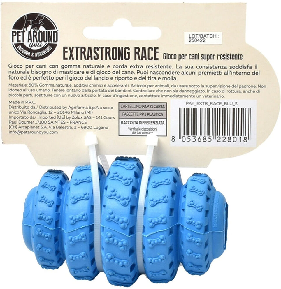 Pet Around You Gioco Cane Extra Strong Race Blu S