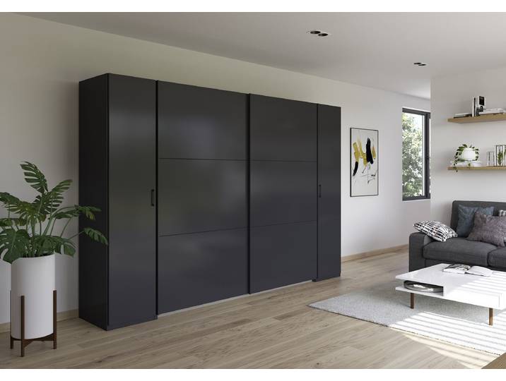 Kombischrank Kronach 311cm Grau/Graumetallic Grau
