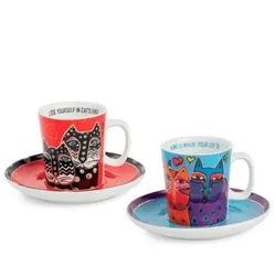 Espressotassen Set Fantastic Felines - Home/Eyes