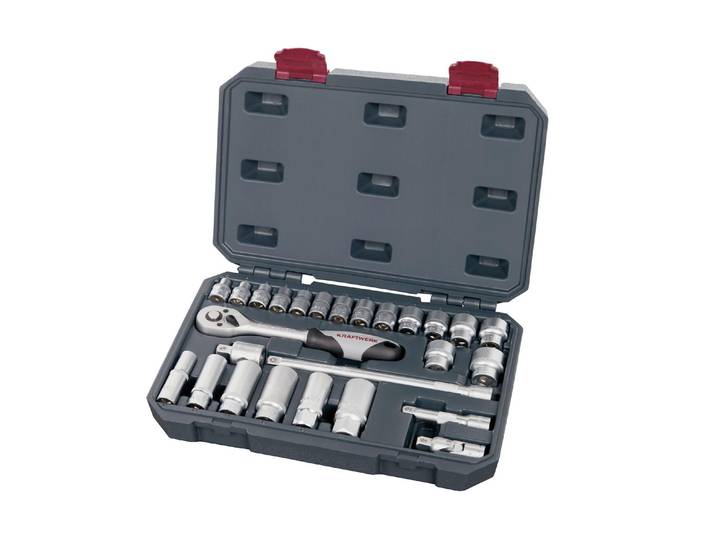 Steckschlüssel KRAFTWERK Basic- , bunt, Edelstahl, Schraubenschlüssel, Steckschlüssel